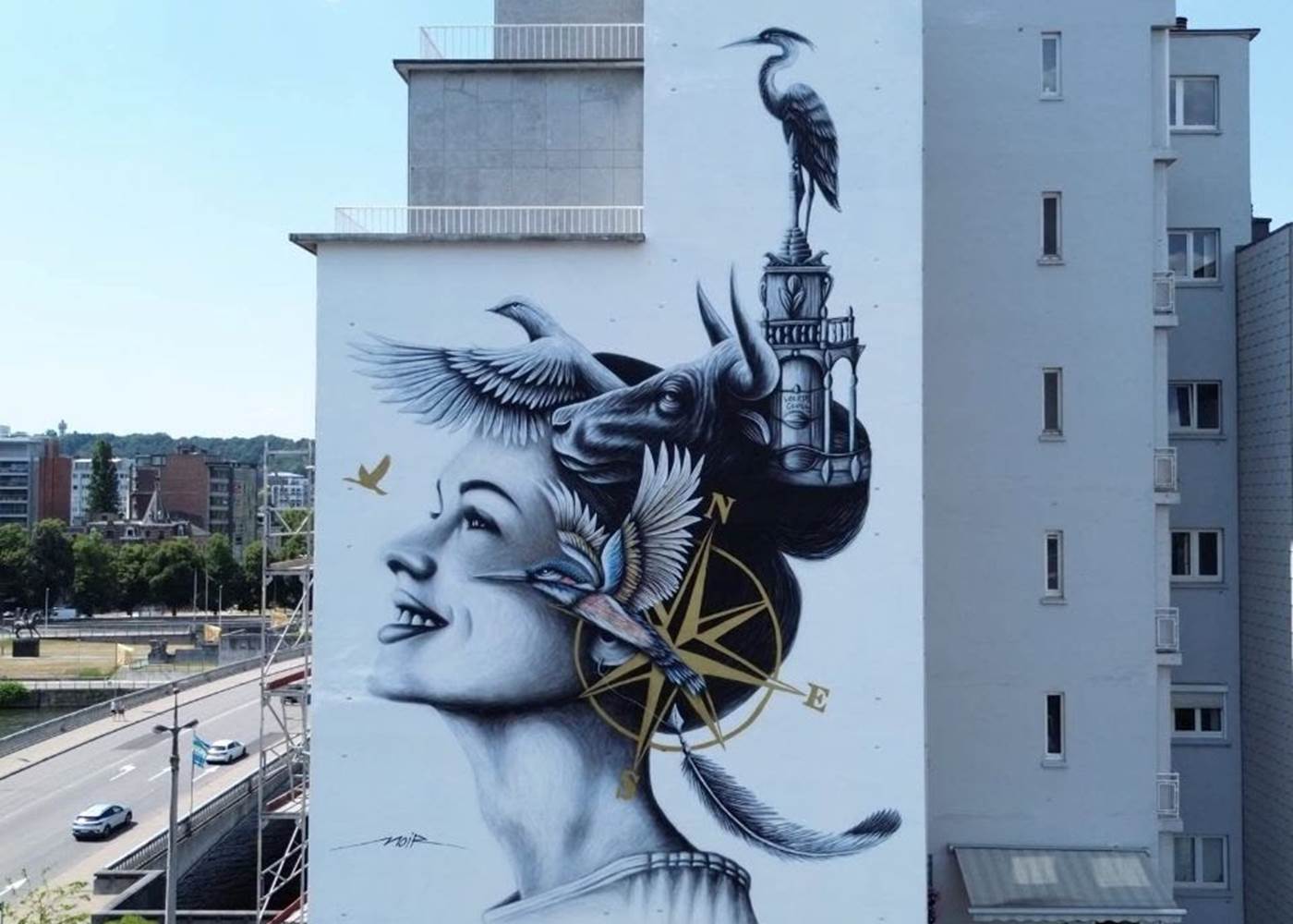 🎨 "Libertas gentis", Noir Artist, Place d'Italie, Liège