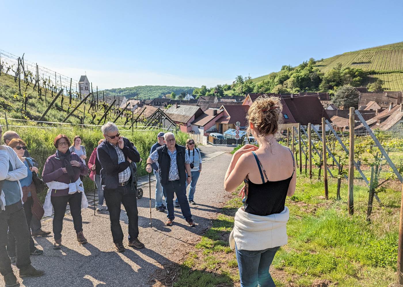 balade explicative avant d'arriver au buffet