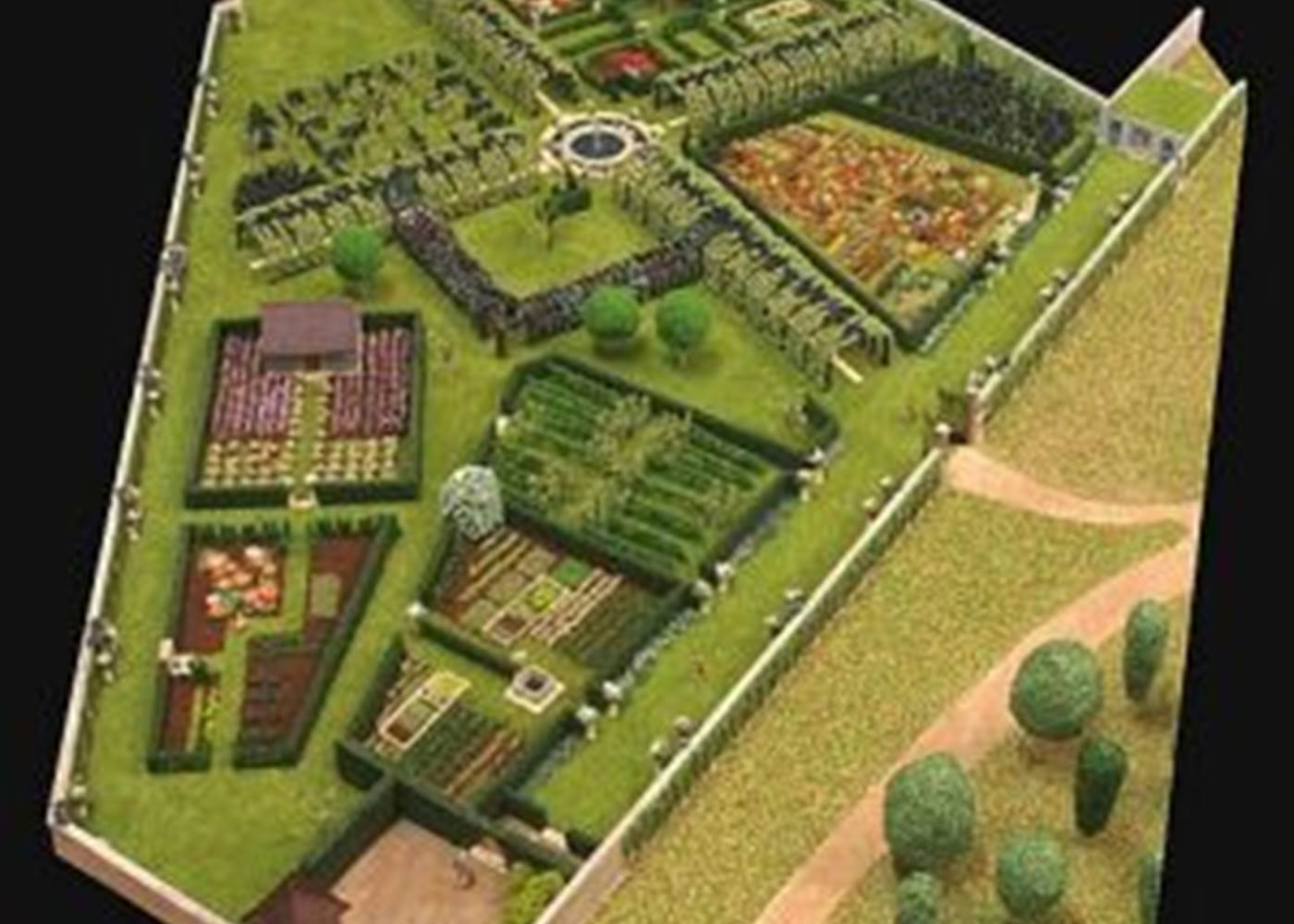 Maquette des vergers-potagers