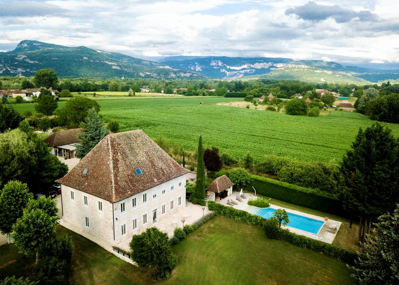 Vue aérienne Manoir