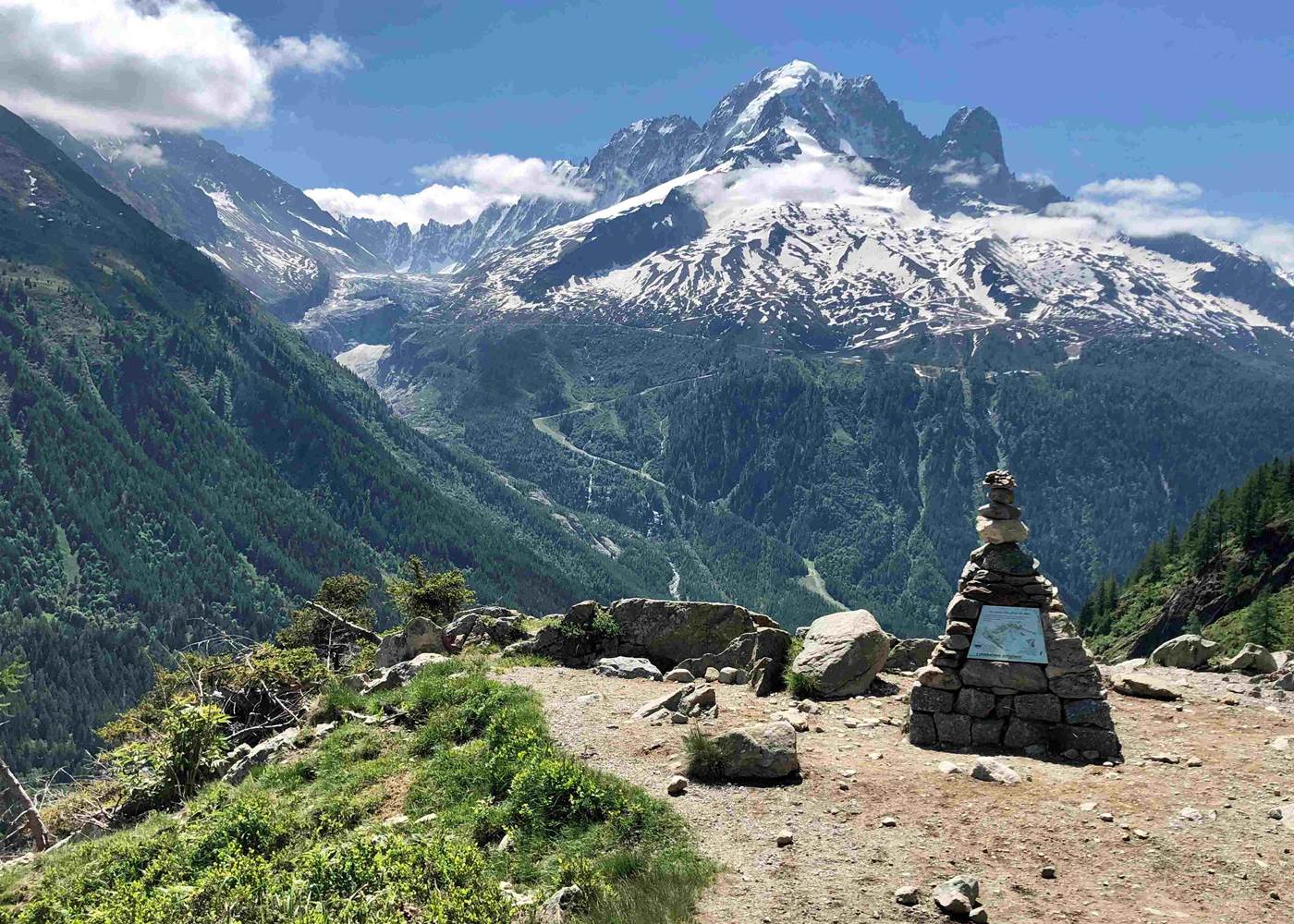 Randonnée / hike Vallorcine : Aiguille verte view