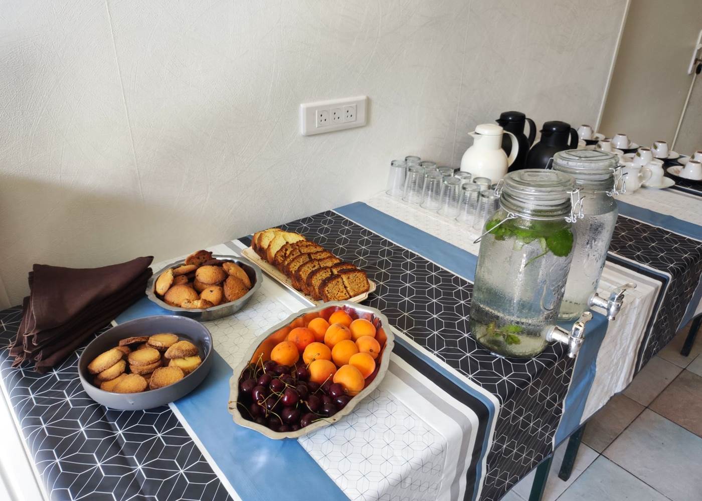 Café d'accueil et pause gourmande