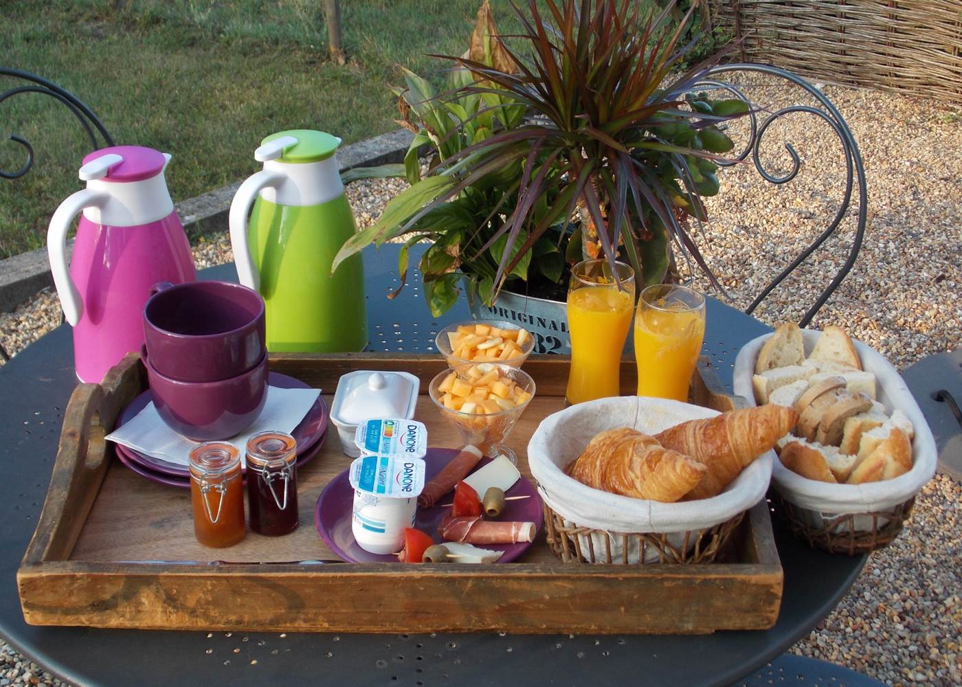 Domaine du Gué du Roi Plateau Petit Déjeuner
