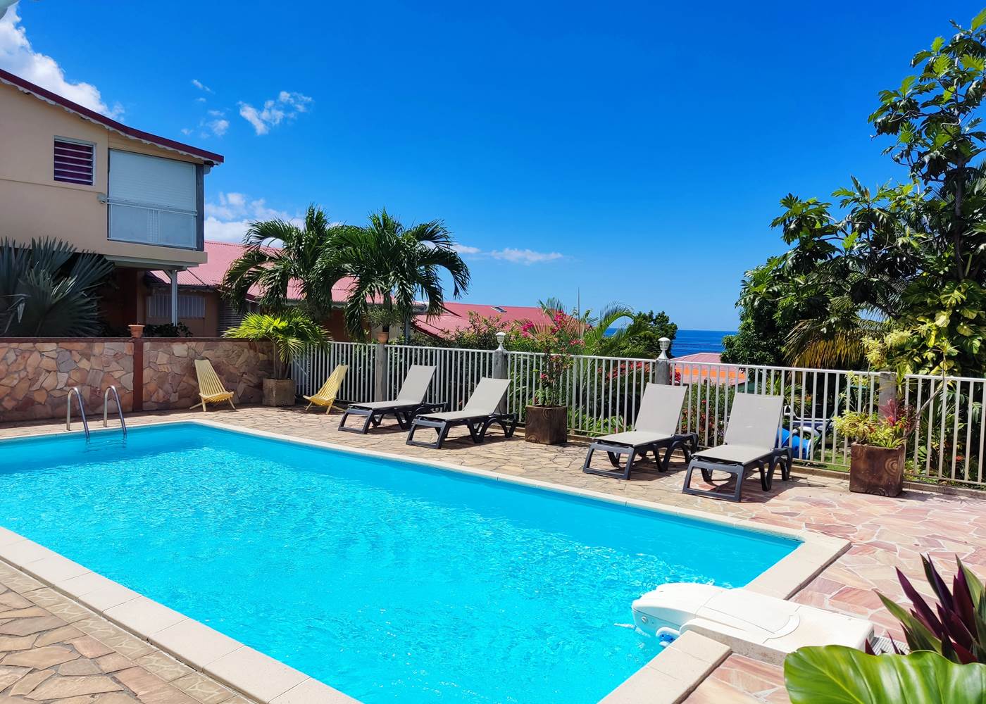 Piscine du Domaine de Fanélie Deshaaies Guadeloupe