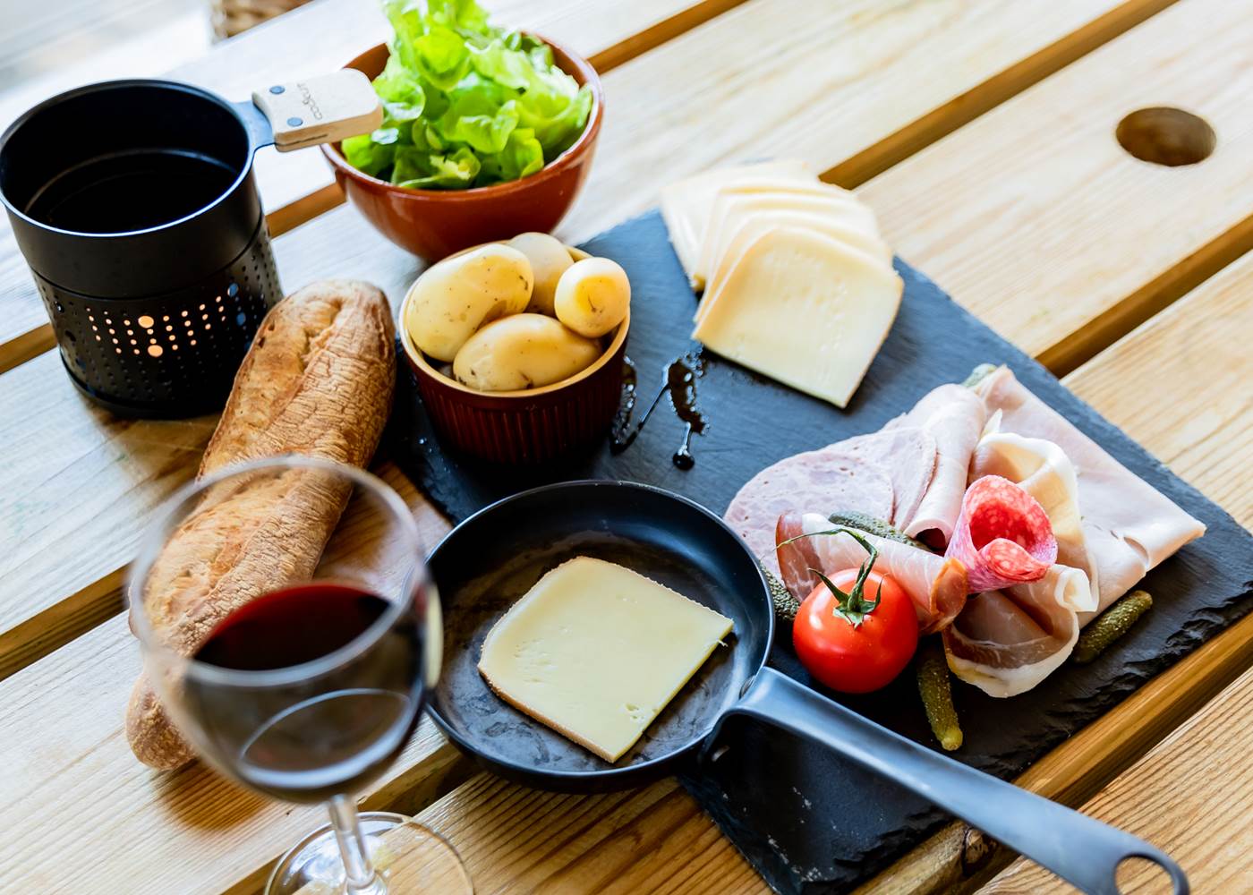 Ardoise repas raclette