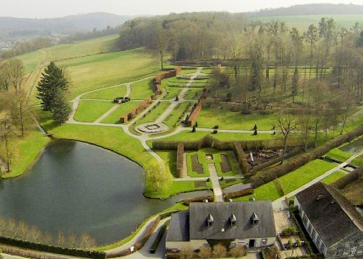 Vue sur les Jardins d'Annevoie