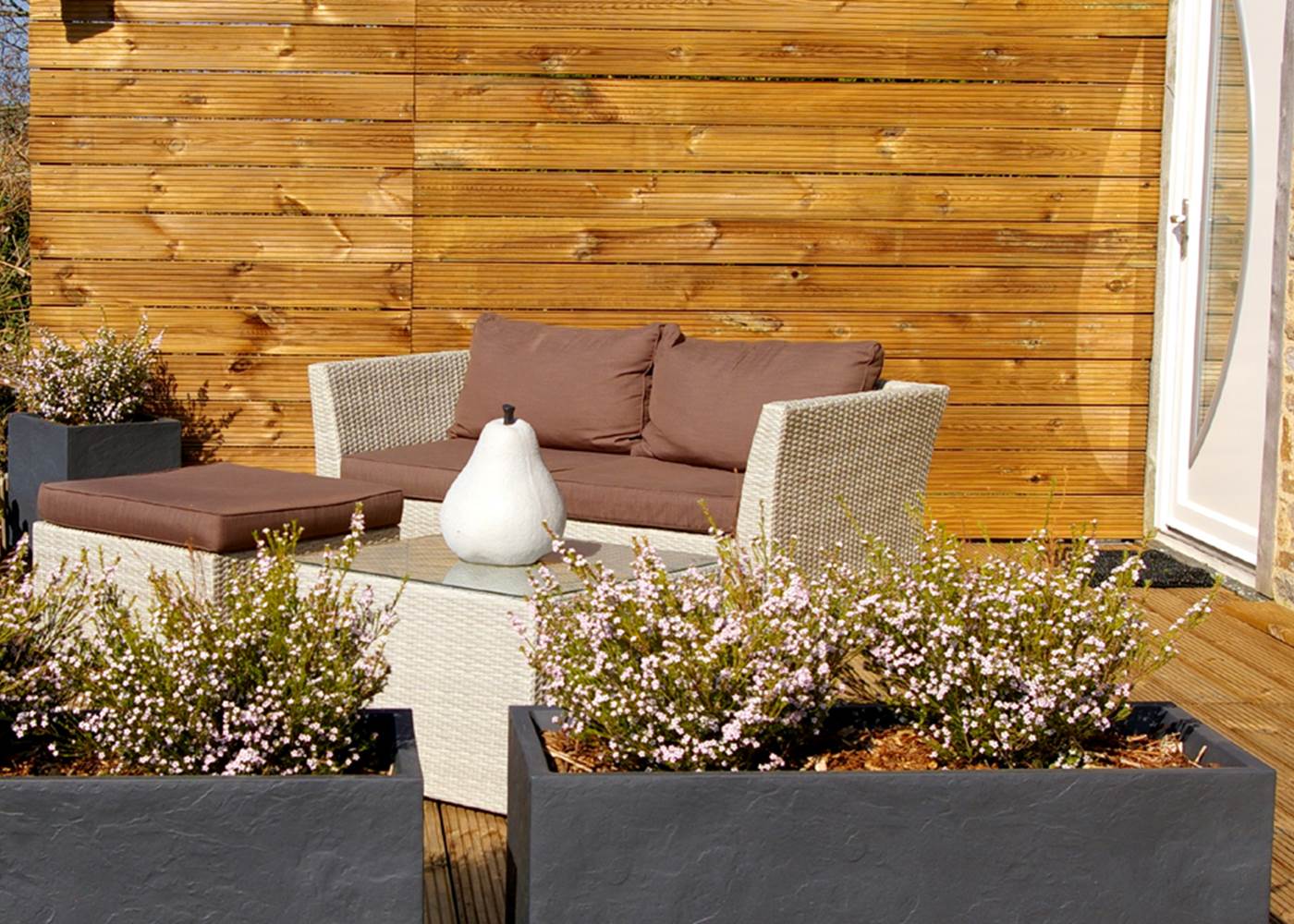 Le Colombier Bretagne, chambres d'hôtes - Terrasse avec salon de jardin