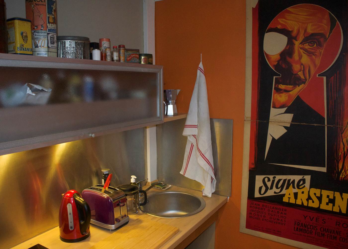 Studio vue de la kitchenette