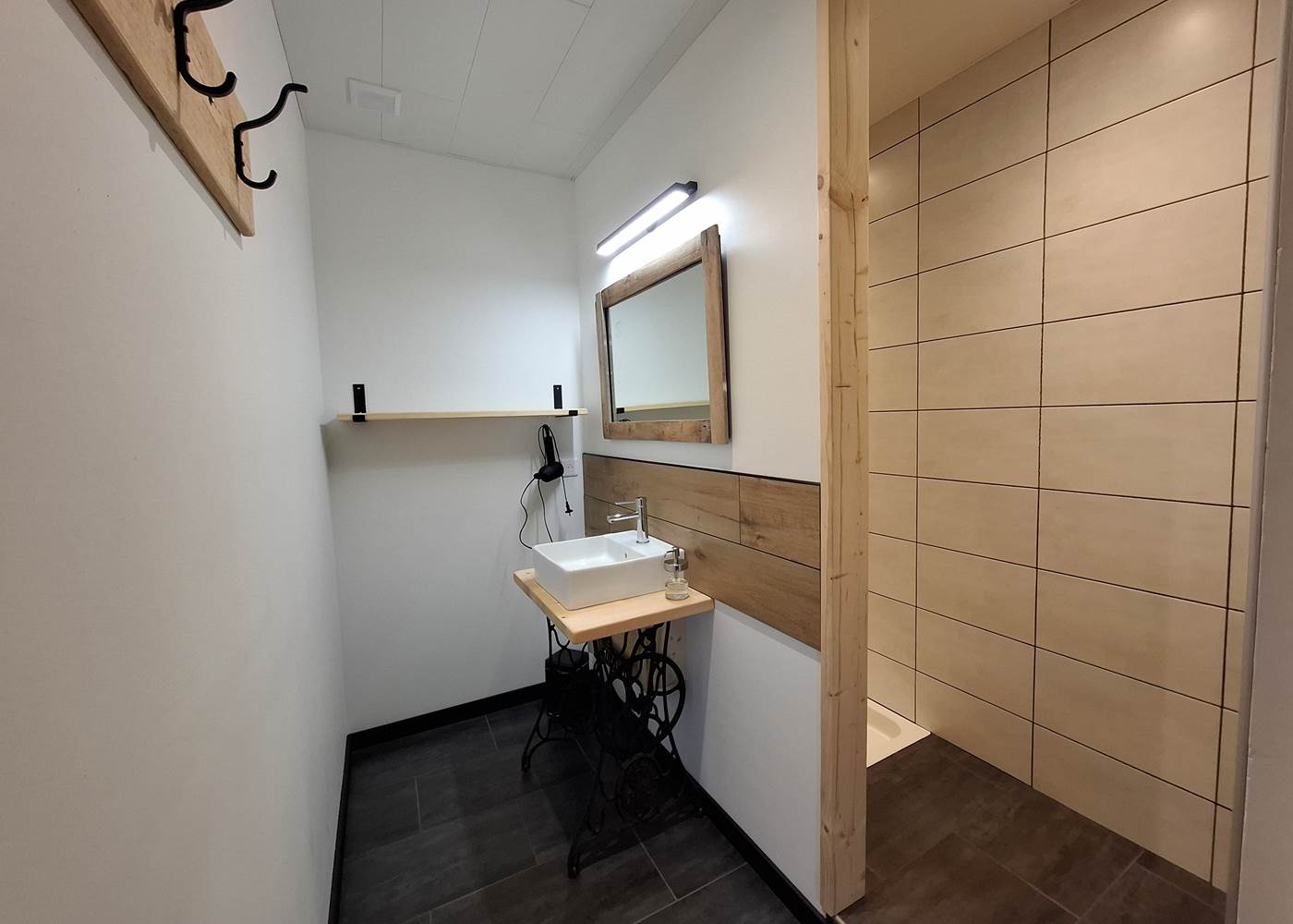 Salle de bain 1 - Douche + lavabo