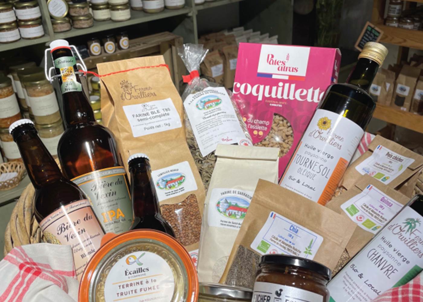 Ferme du Loup Ravissant - Panier produits locaux