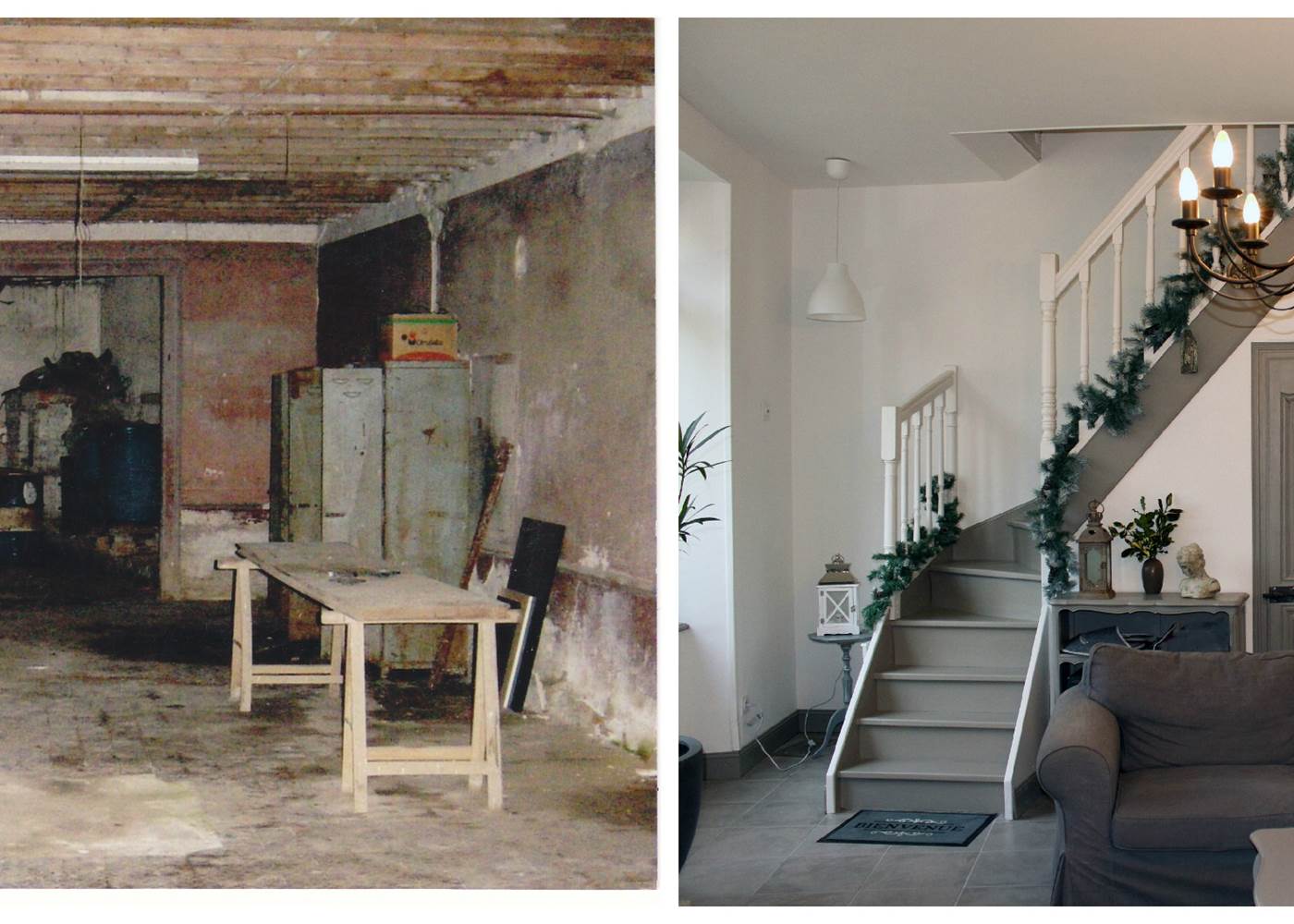 Avant/Après petit salon