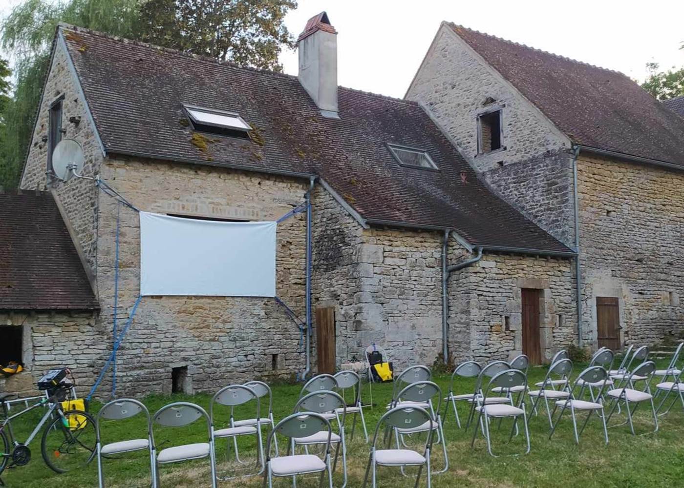 Accueil du ciné cyclo en partenariat avec le Parc du Morvan