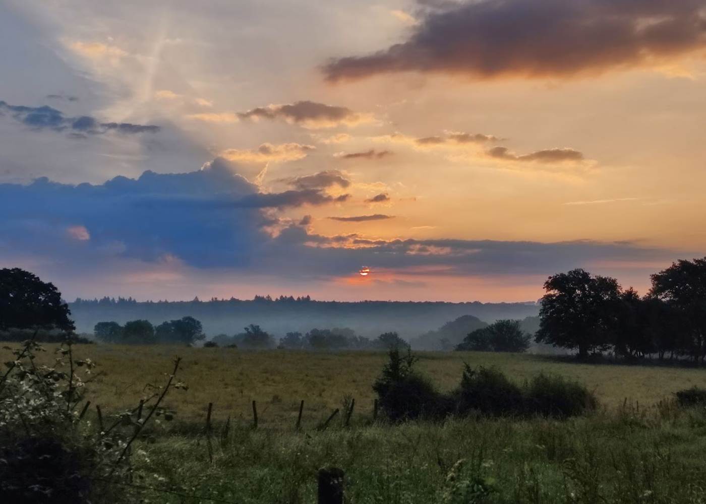 Levé de soleil à Soeuvres
