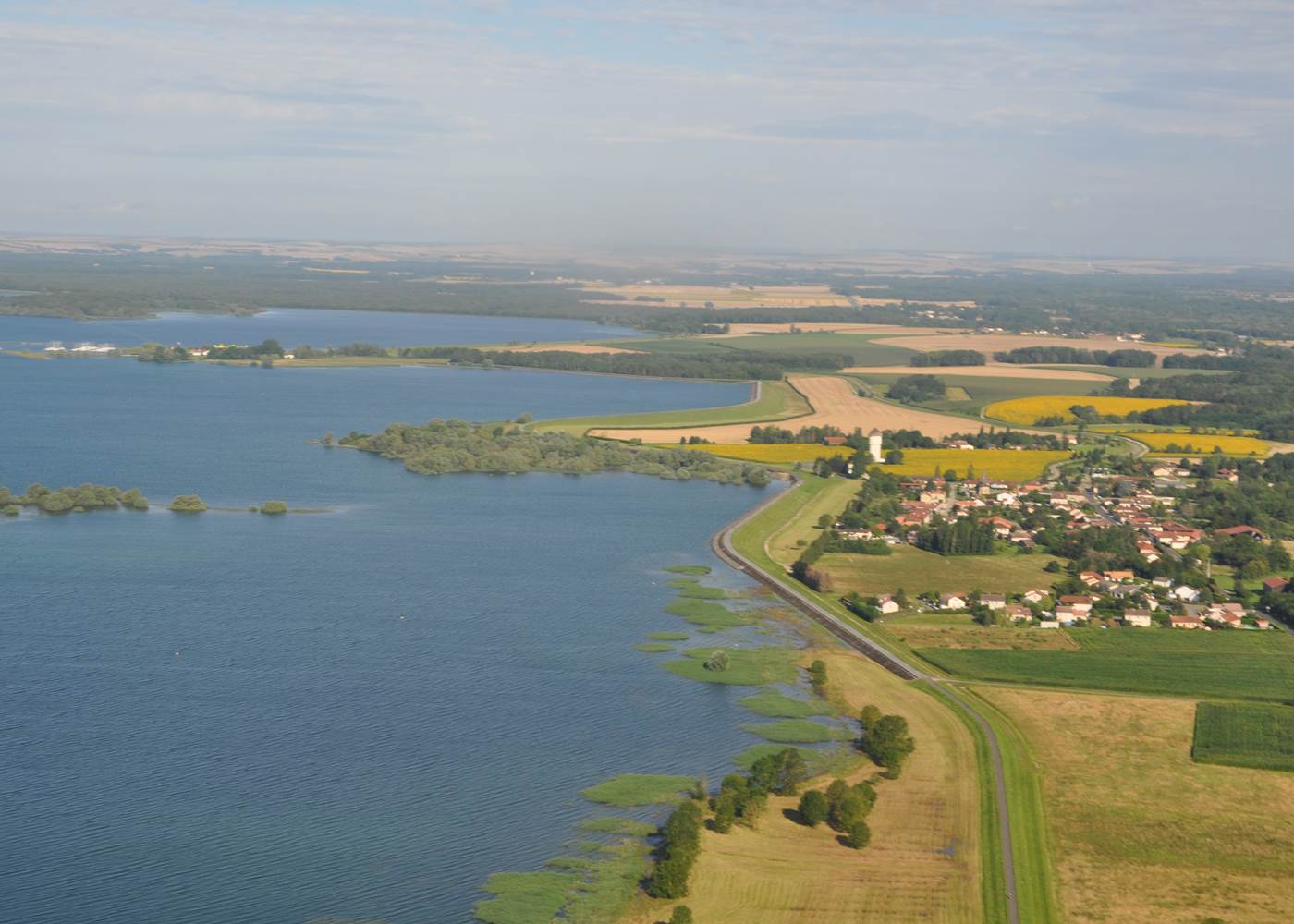 vue aérienne de Sainte-Marie du Lac