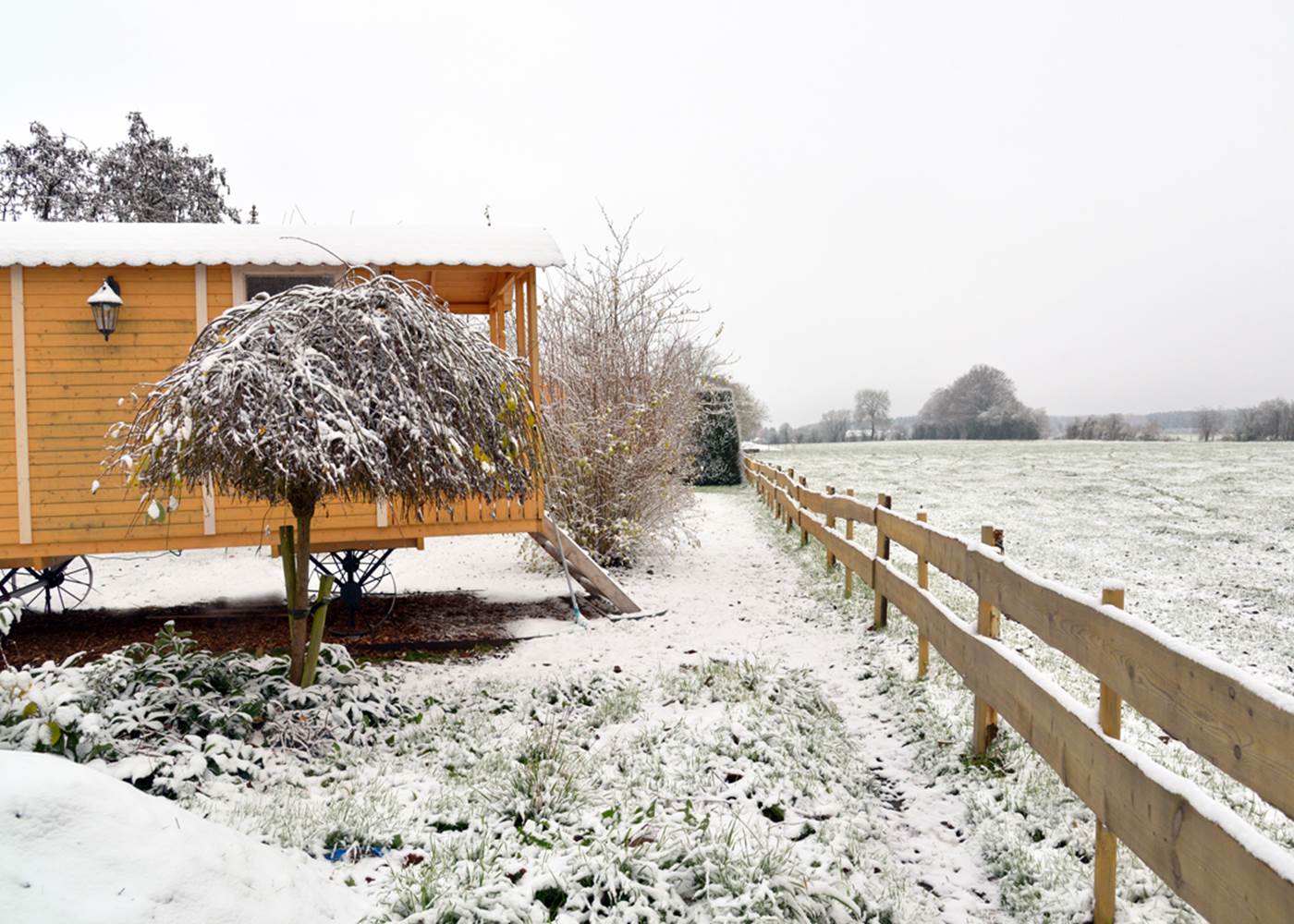 Insolites Chimay hiver neige