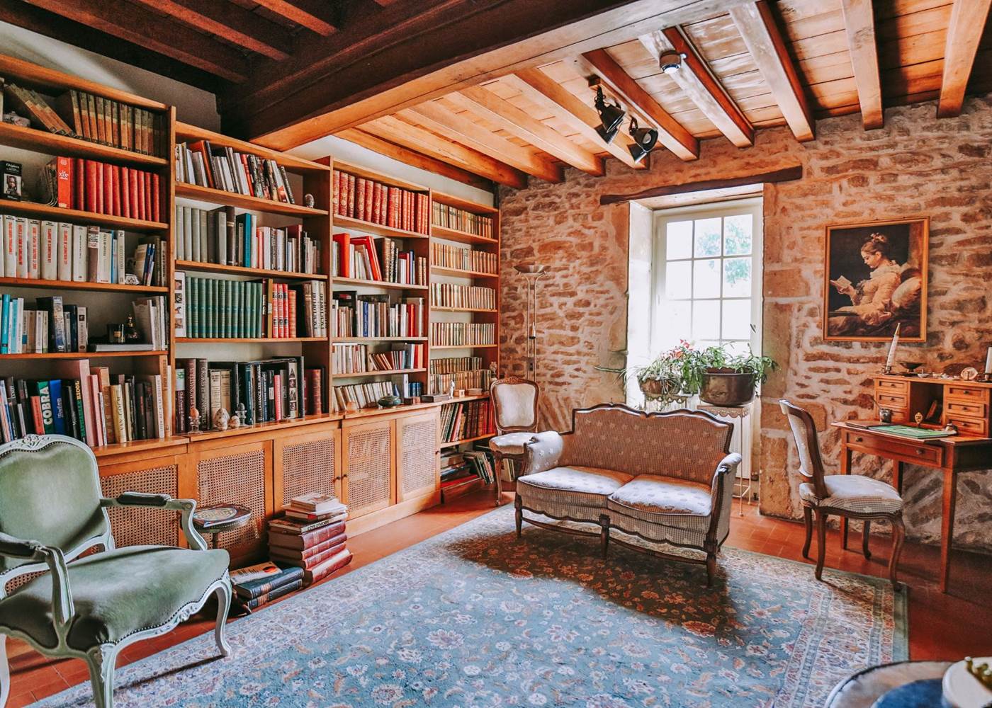 Des espaces de détente : bibliothèque