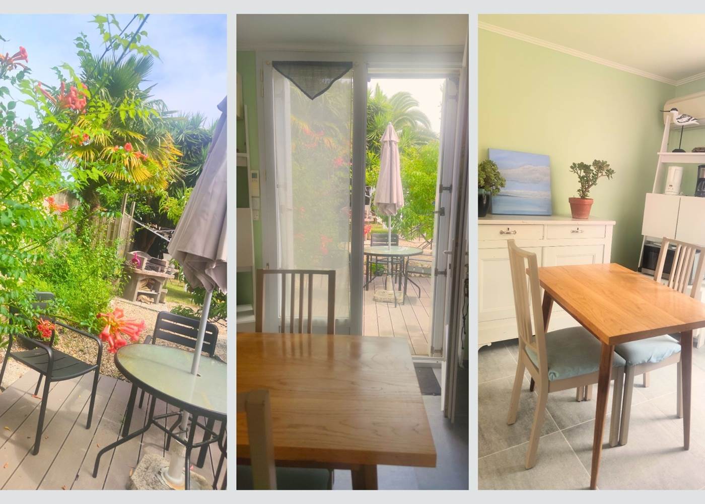 "Entre charme intérieur et douceur du jardin, un espace de vie où il fait bon se poser. »