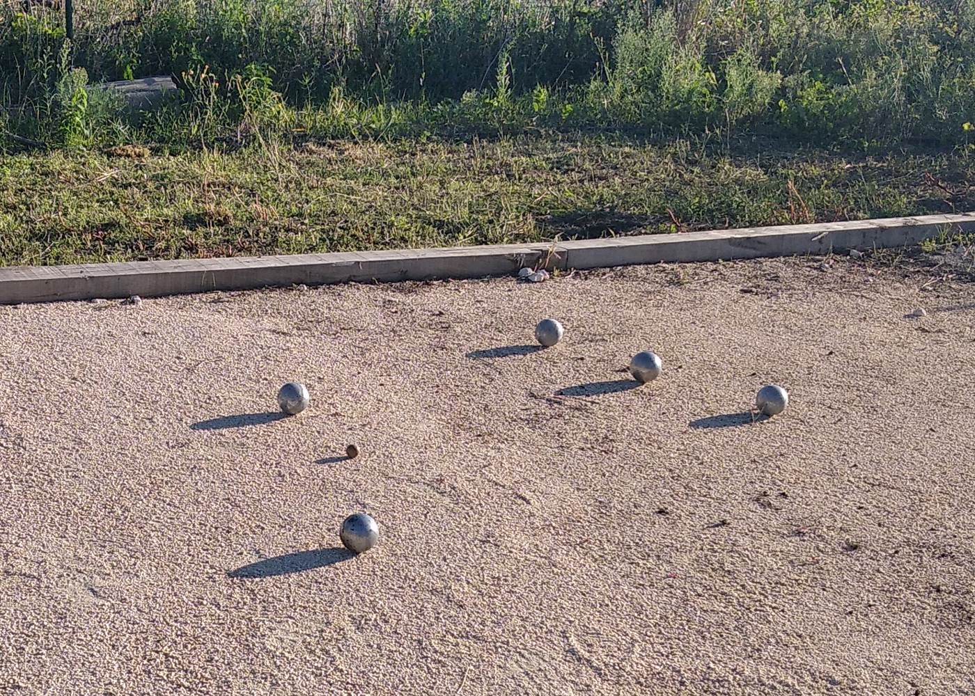 notre terrain de pétanque