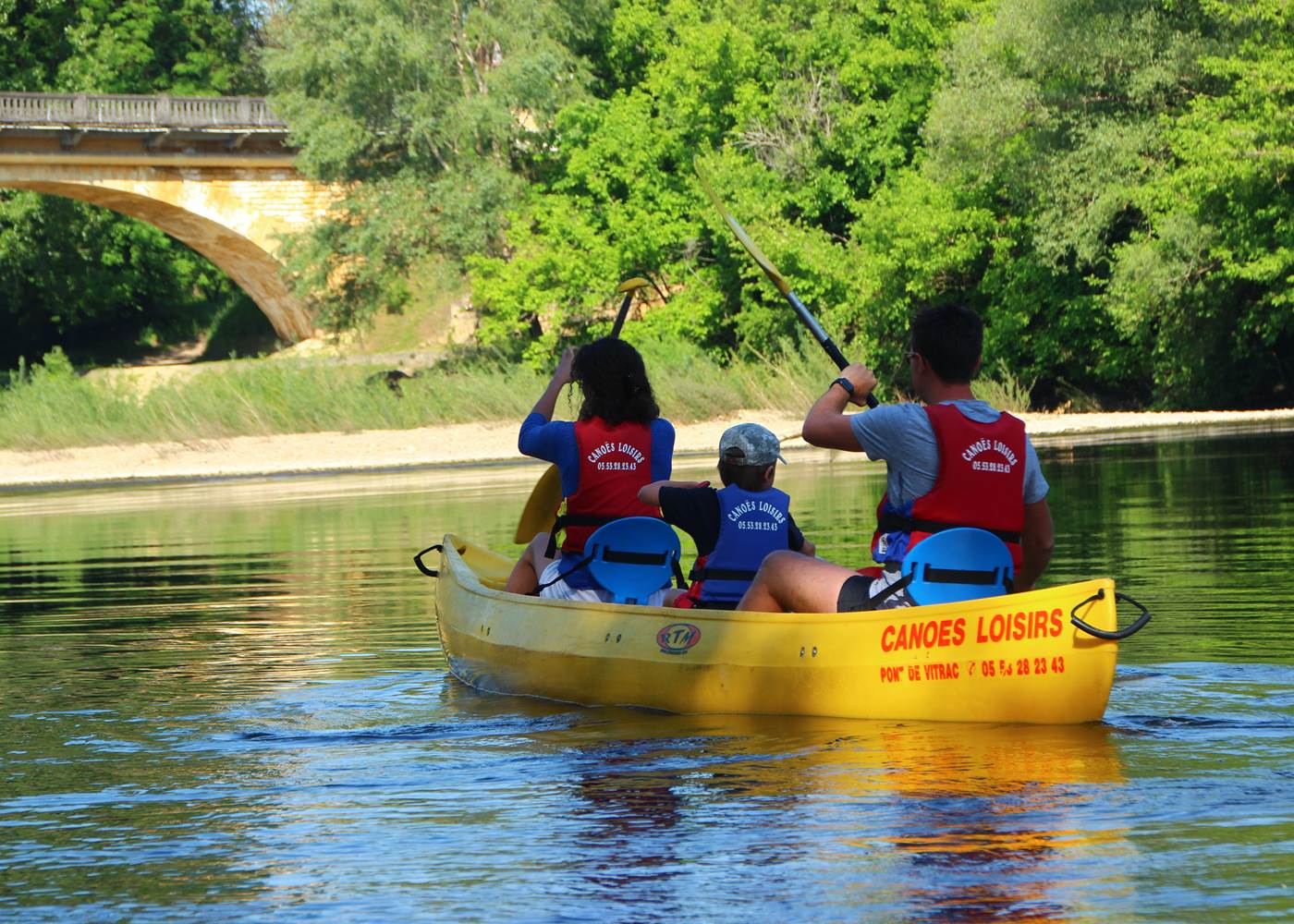 Canoe famille dordogne