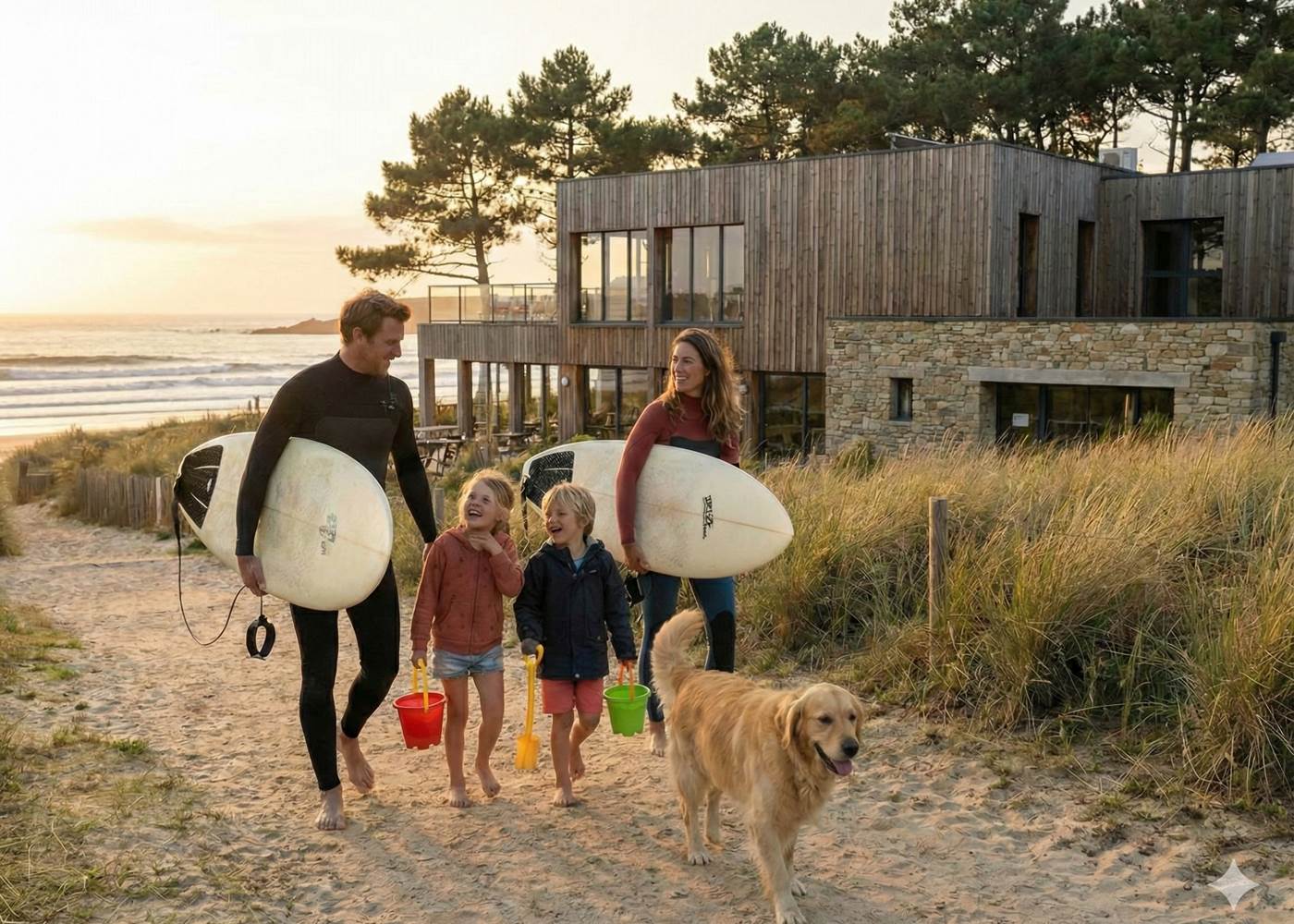 En famille chez Naéco Le Pouldu