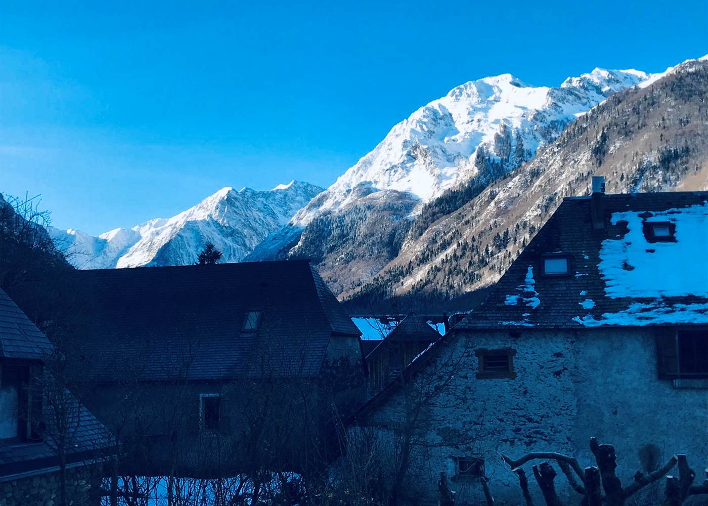 Vue plein sud depuis la terrasse