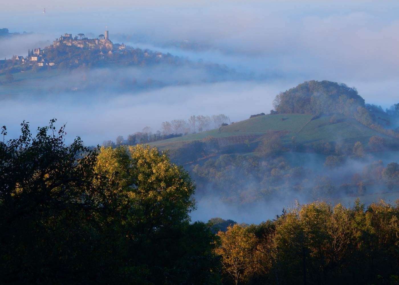 Vue sur Turenne depuis la maison des etoiles