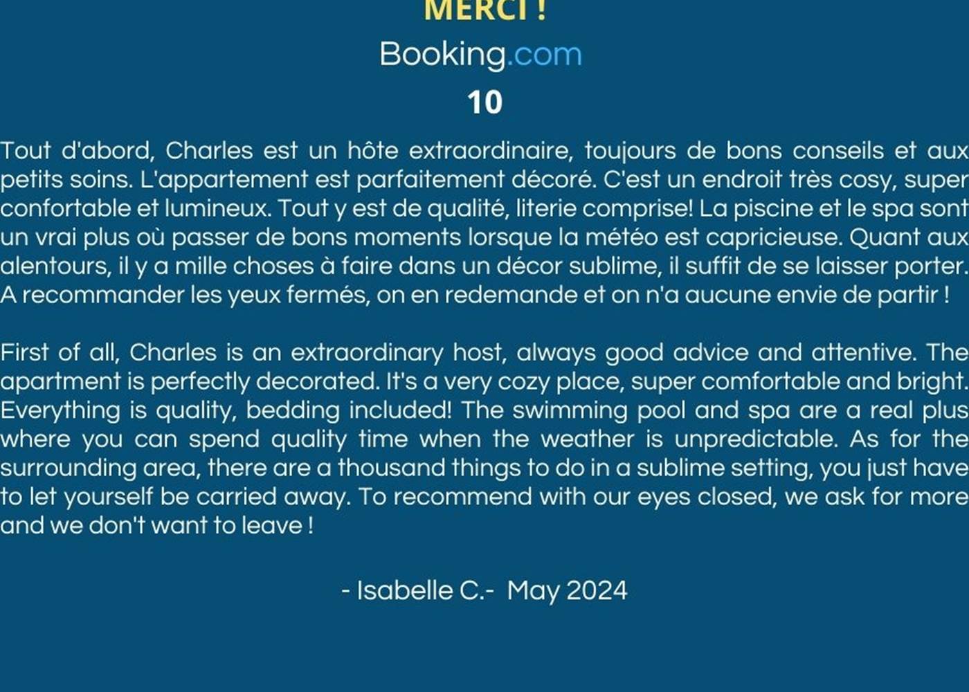 Booking.com 9.8