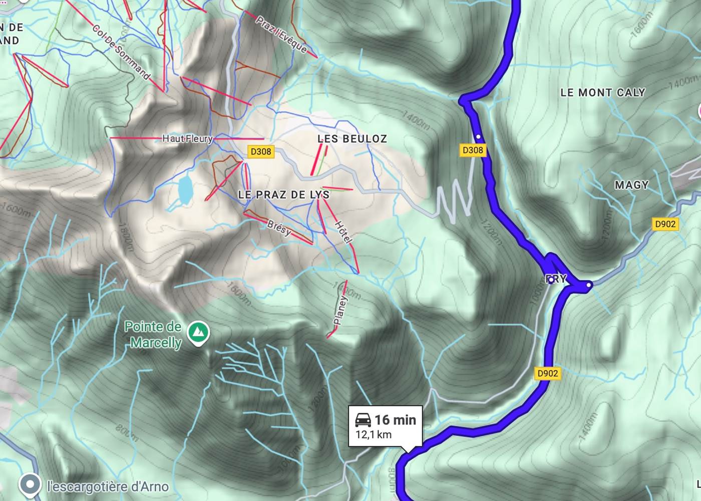 Taninges -> Beauregard