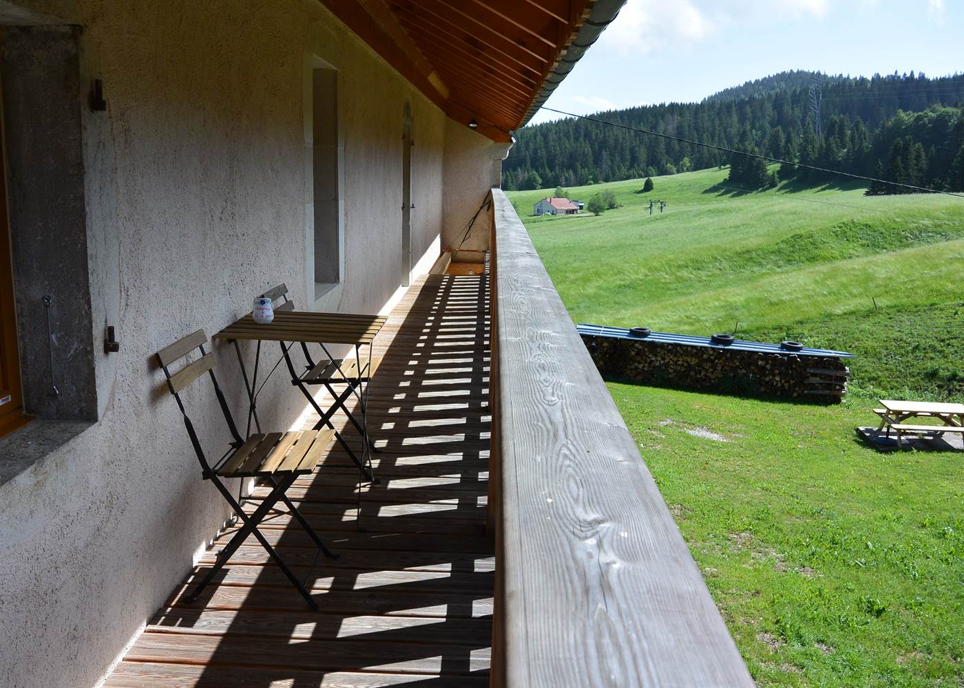 Gîte Tré le grenier - charmant gîte - Gîte le Haut - pour 2 personnes - balcon