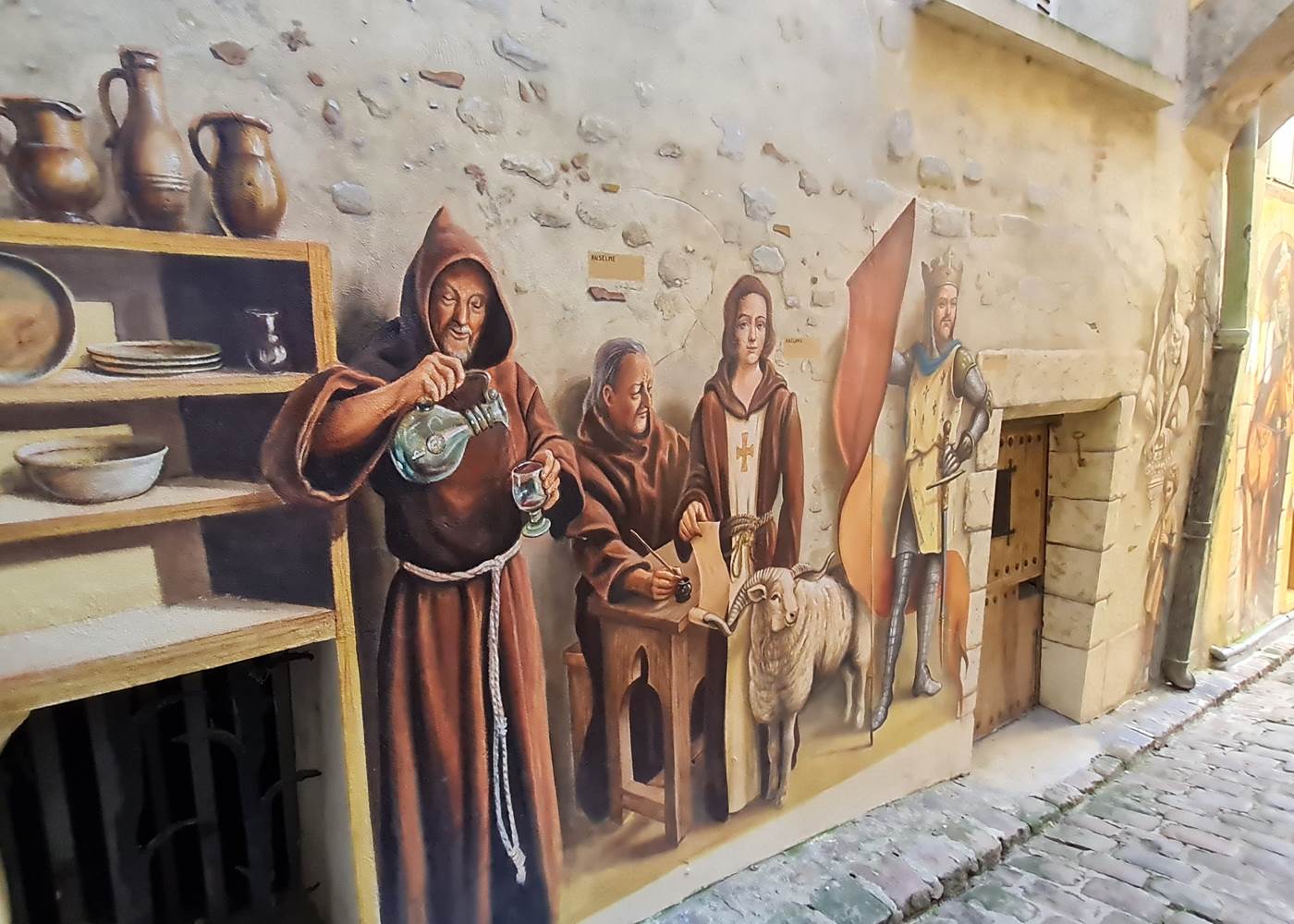 Fresque Laon cité médiévale