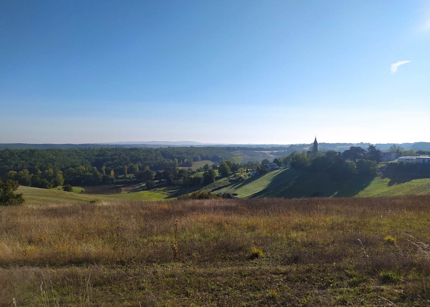 Paysage et vue de la maison d'hôte de Souladiès proche de Montauban