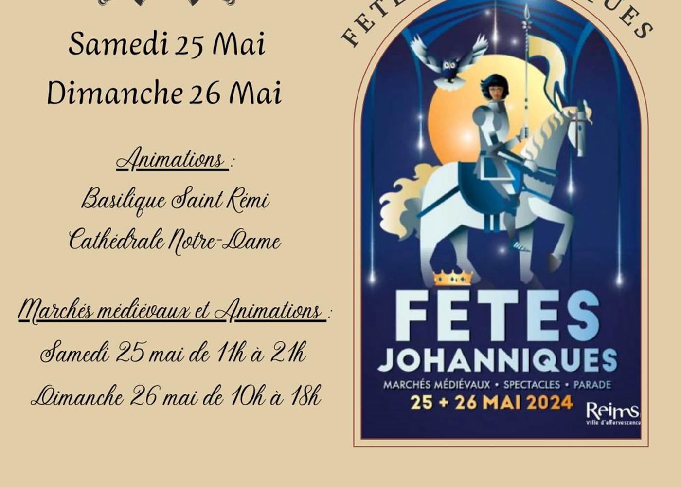 Fêtes Johanniques de Reims 2024