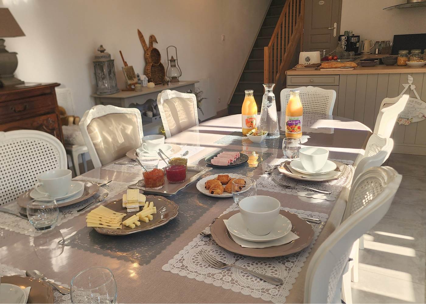 Table de petit déjeuner