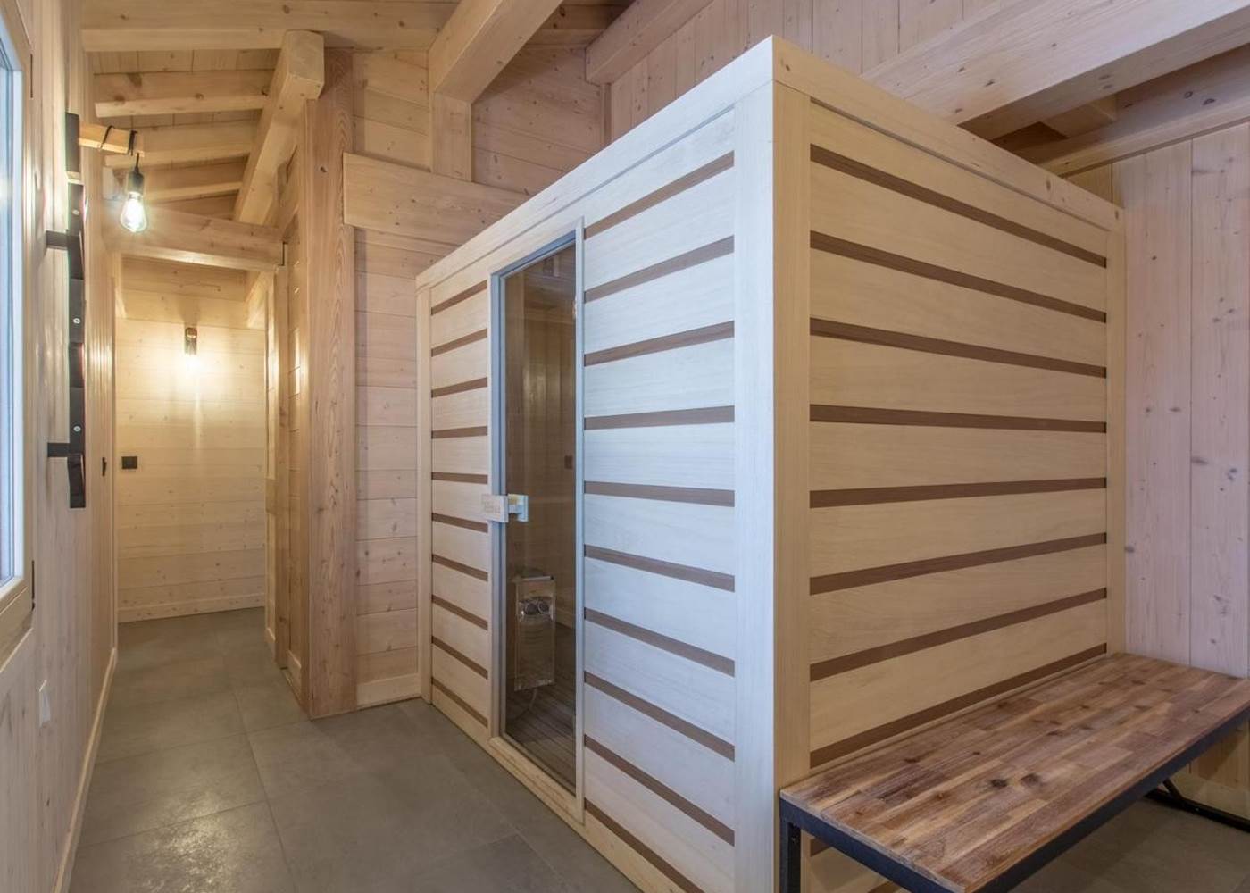 Sauna avec ski-room