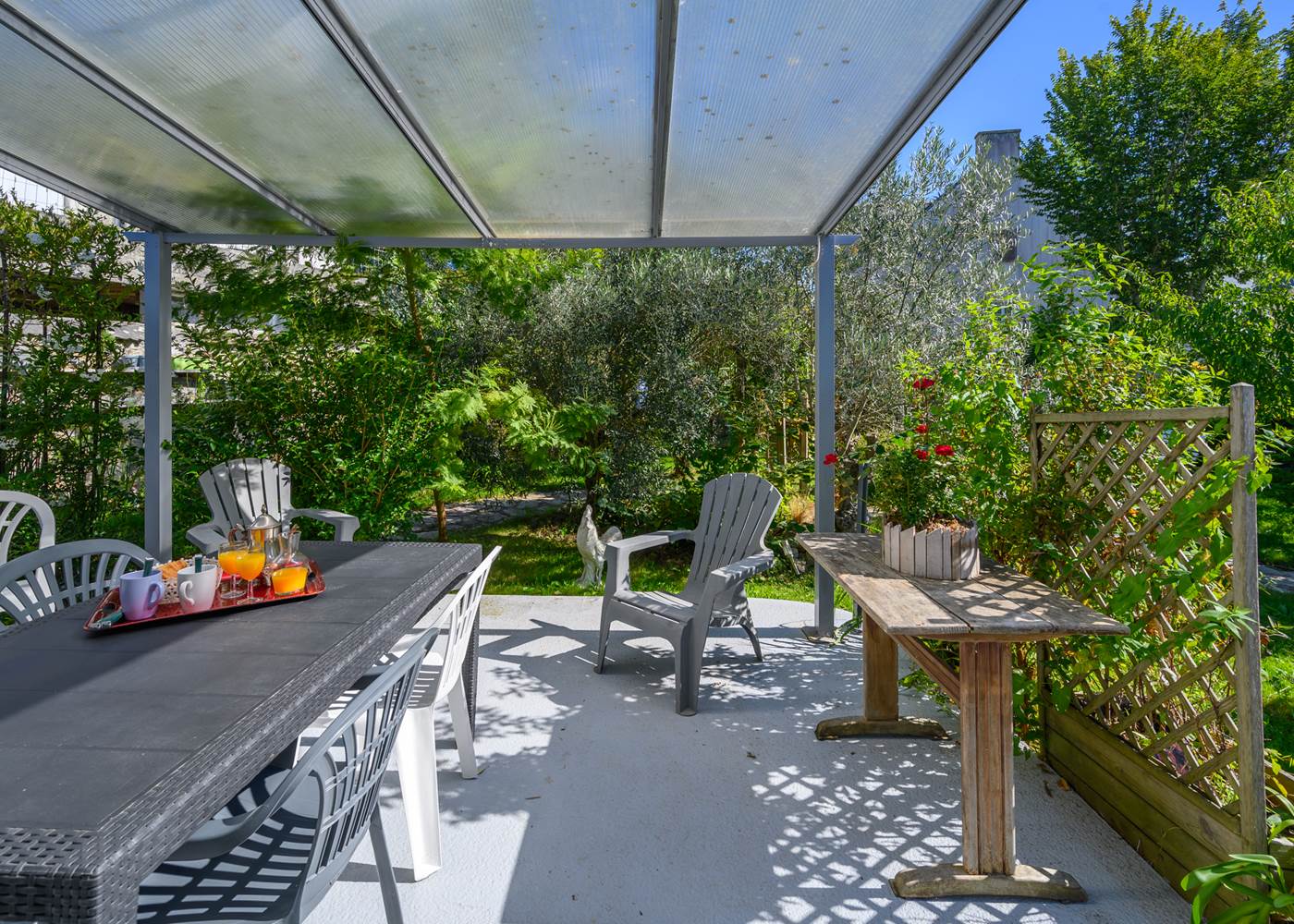 Terrasse sur jardin