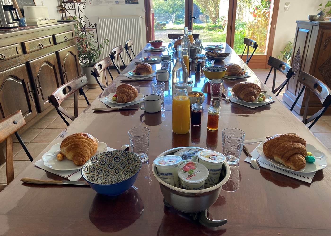 Petit déjeuner au Domaine du Gravier