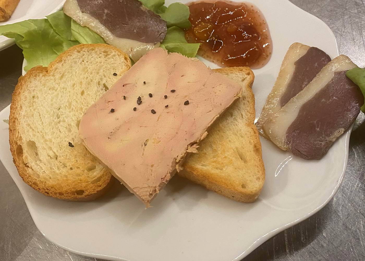 Assiette de foie gras