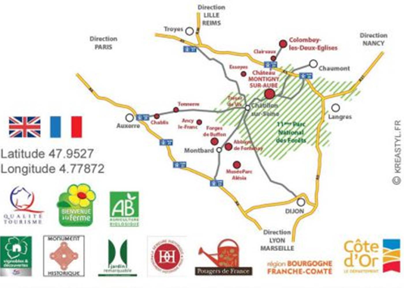 Plan pour accéder au château