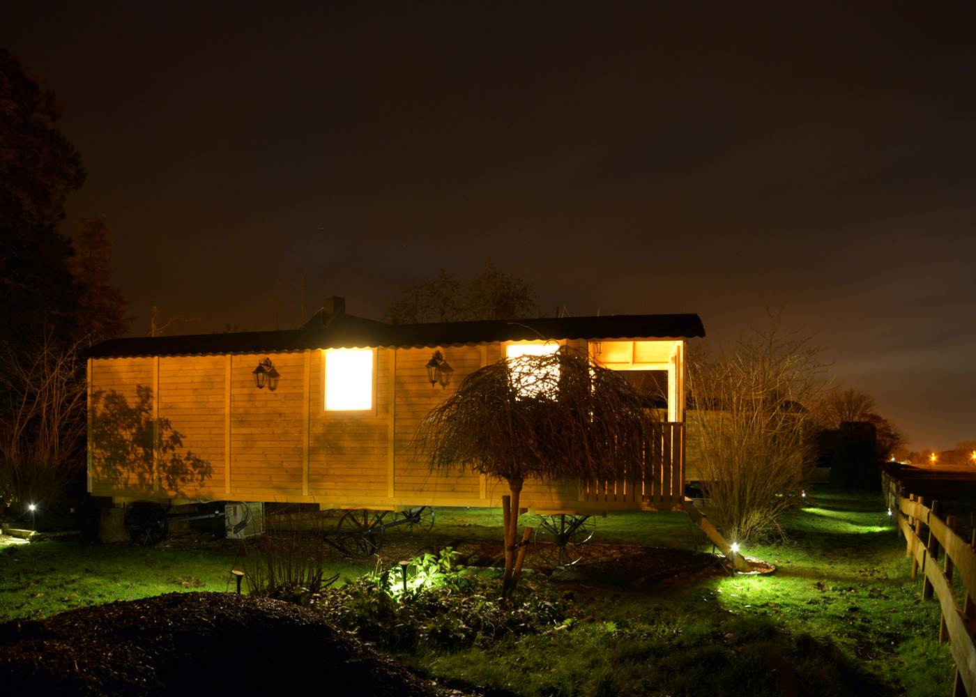 Insolites Chimay roulotte nuit