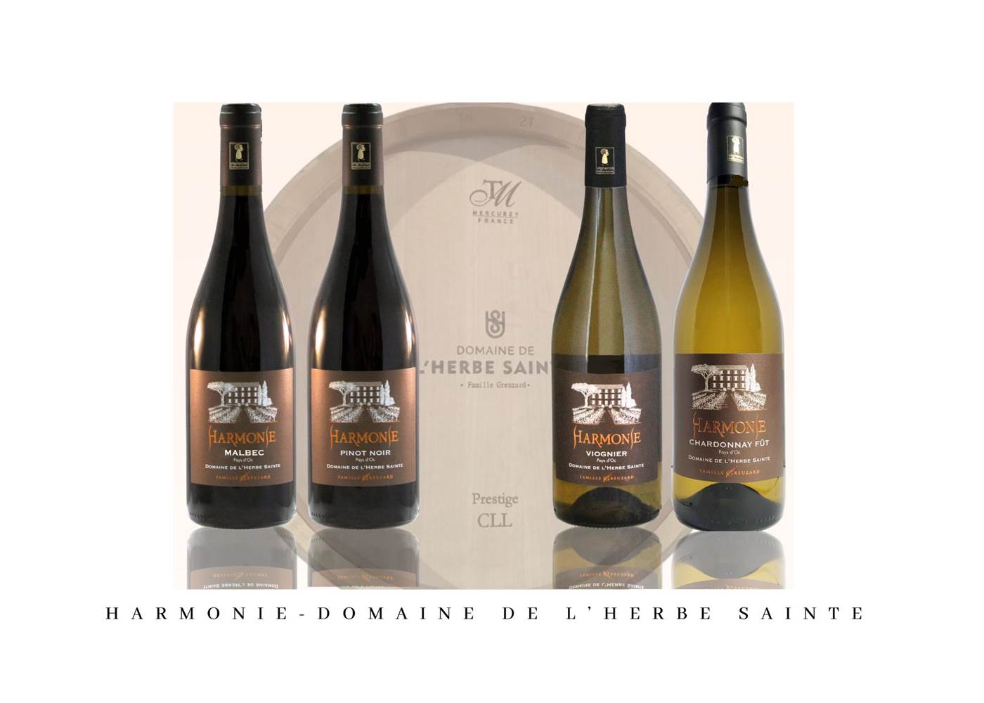 Harmonie - Domaine de l'Herbe Sainte IGP Pays d'Oc (élevé en Fût de Chêne Français)