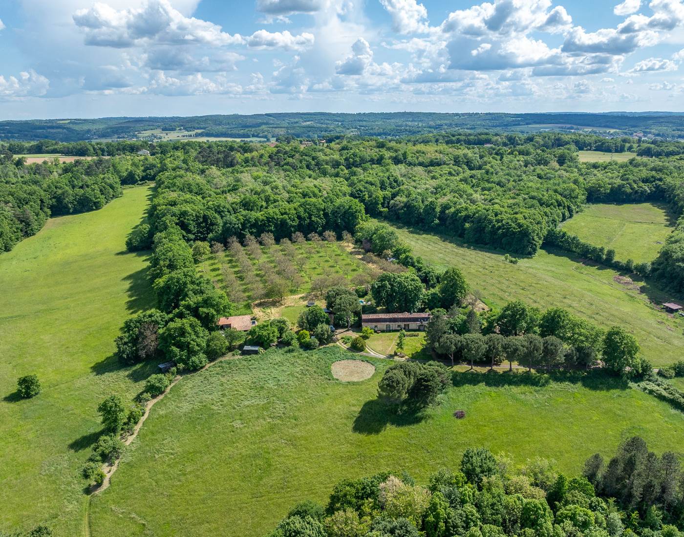 Vue aérienne Domaine INYAQAB crédit photo logadrone