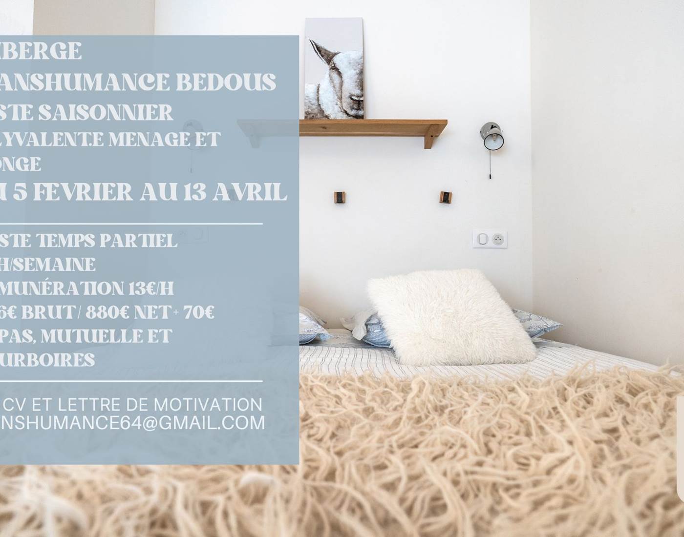 OFFRE D EMPLOI MENAGE HIVER