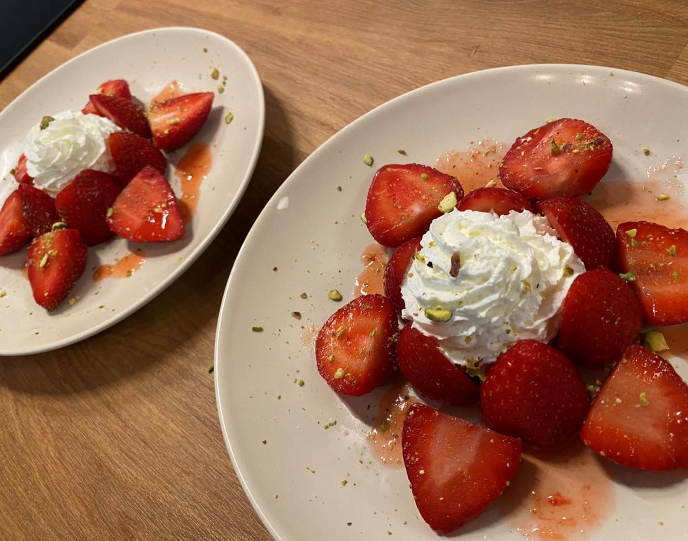 L'AUBERGE DU RANC : fraises chantilly