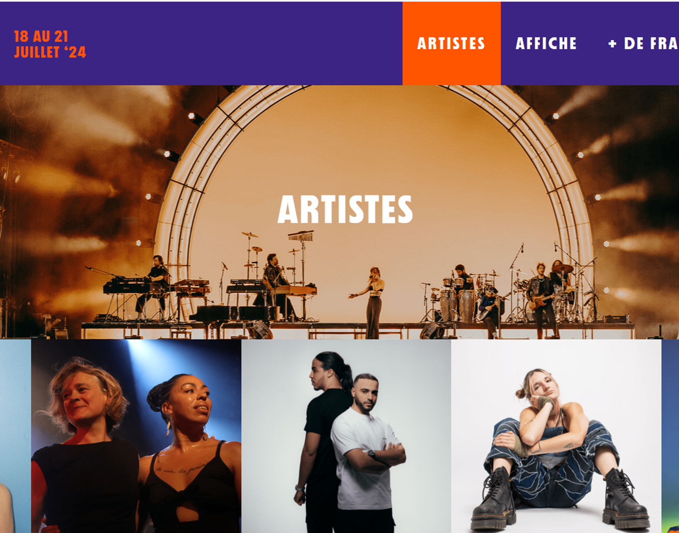 Francofolies Spa du 18 au 21 juillet 2024