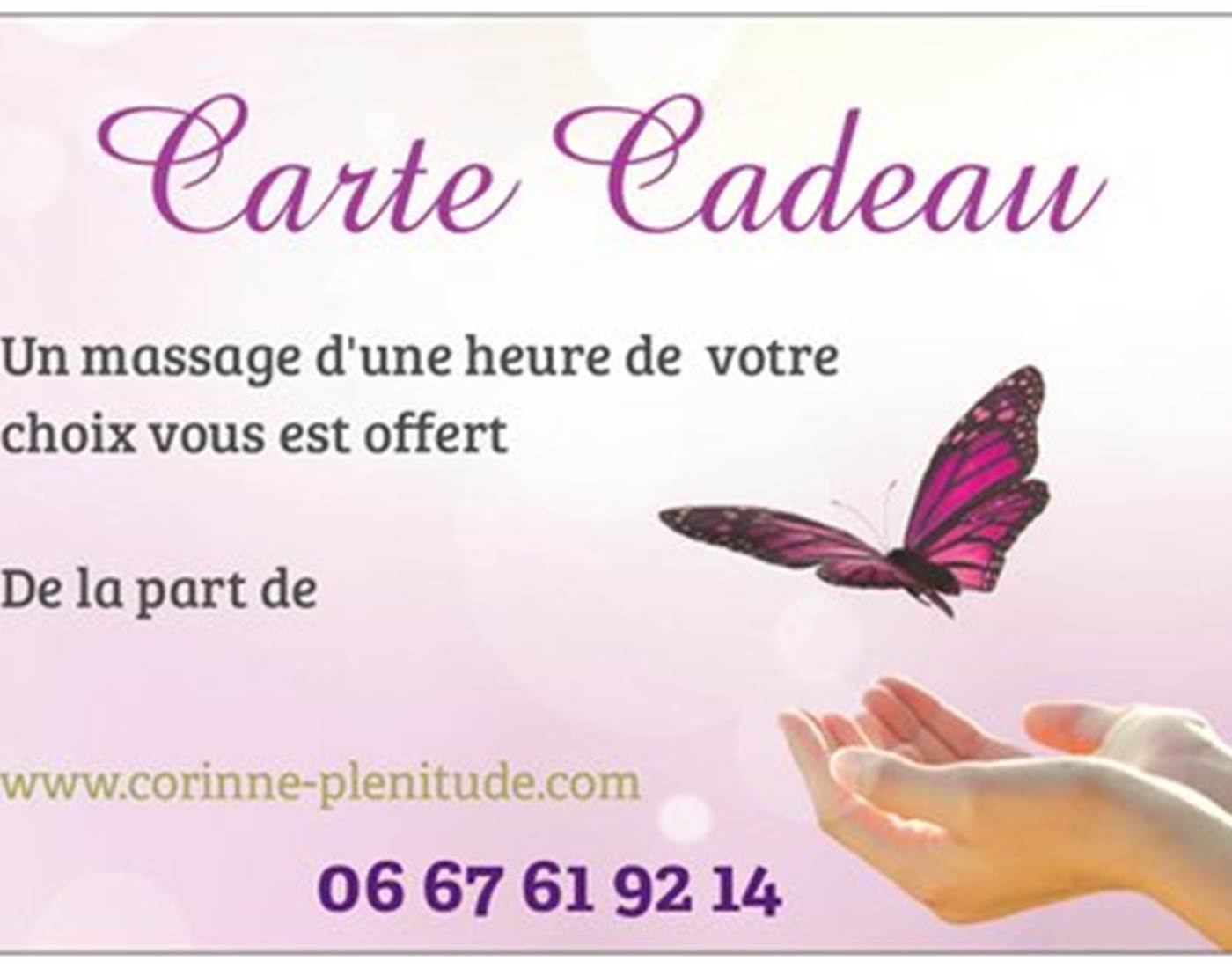Carte cadeau Corinne