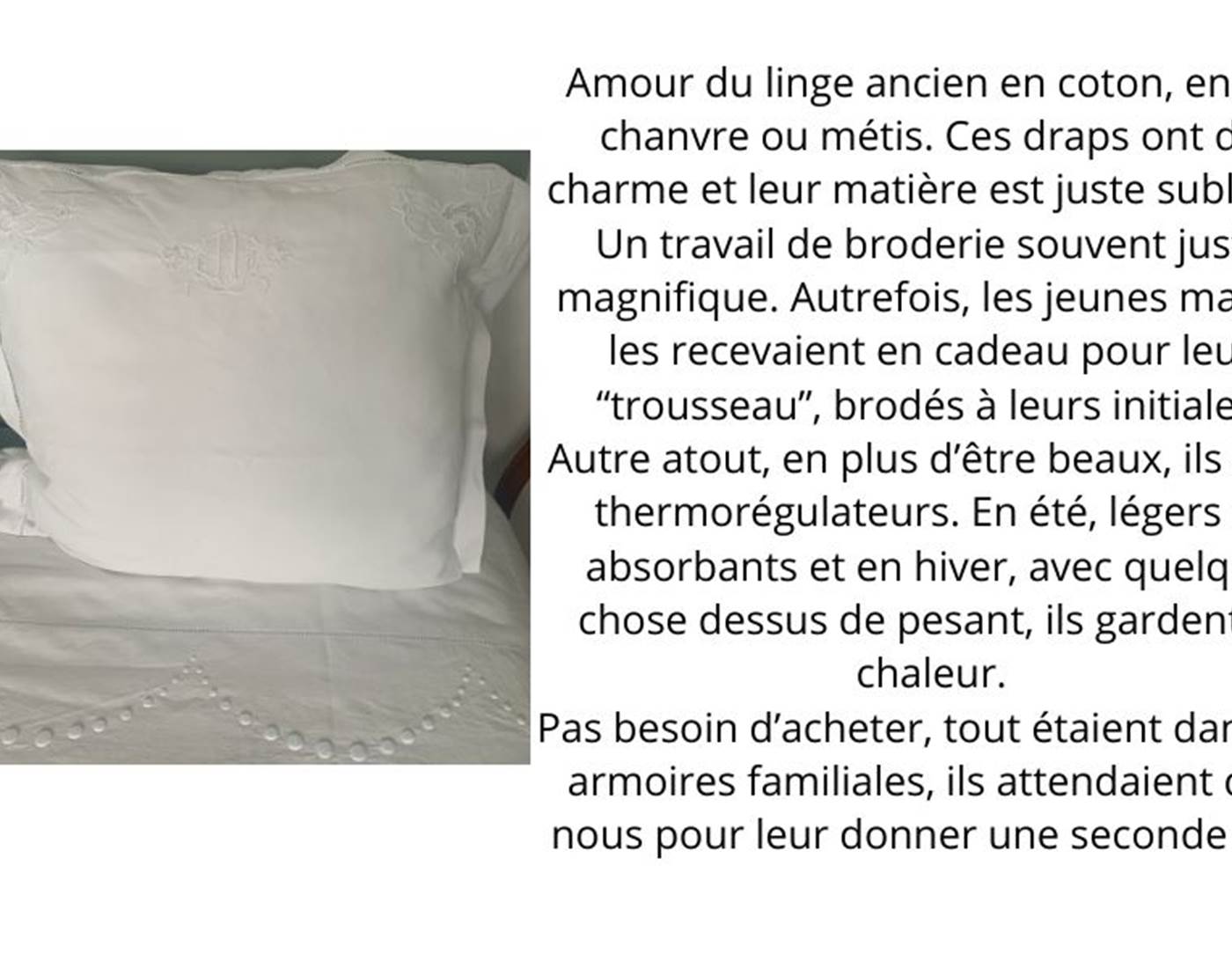 Redonner vie aux vieux draps des armoires familiales-page