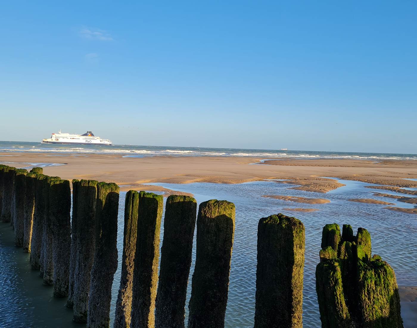 Plage de Sangatte à quelques mètres