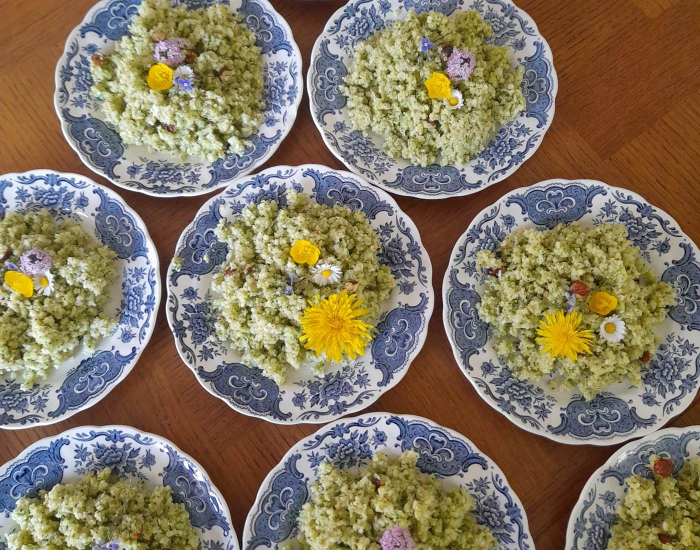 les assiettes multicolores de l'été