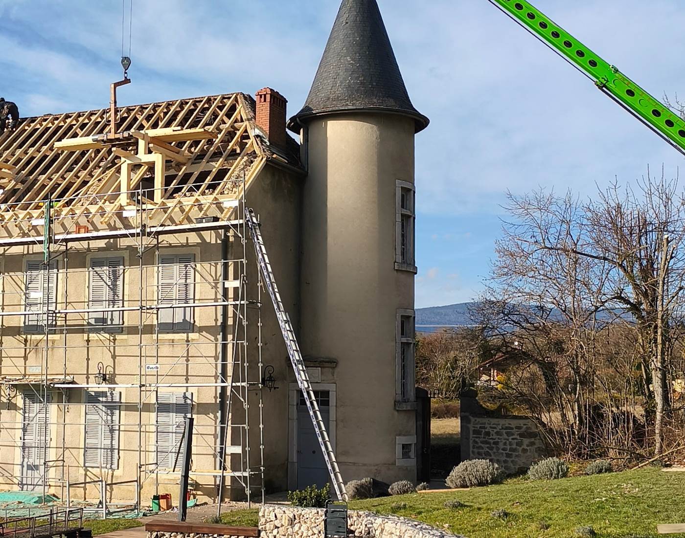 Rénovation de la charpente du Manoir du Colombier