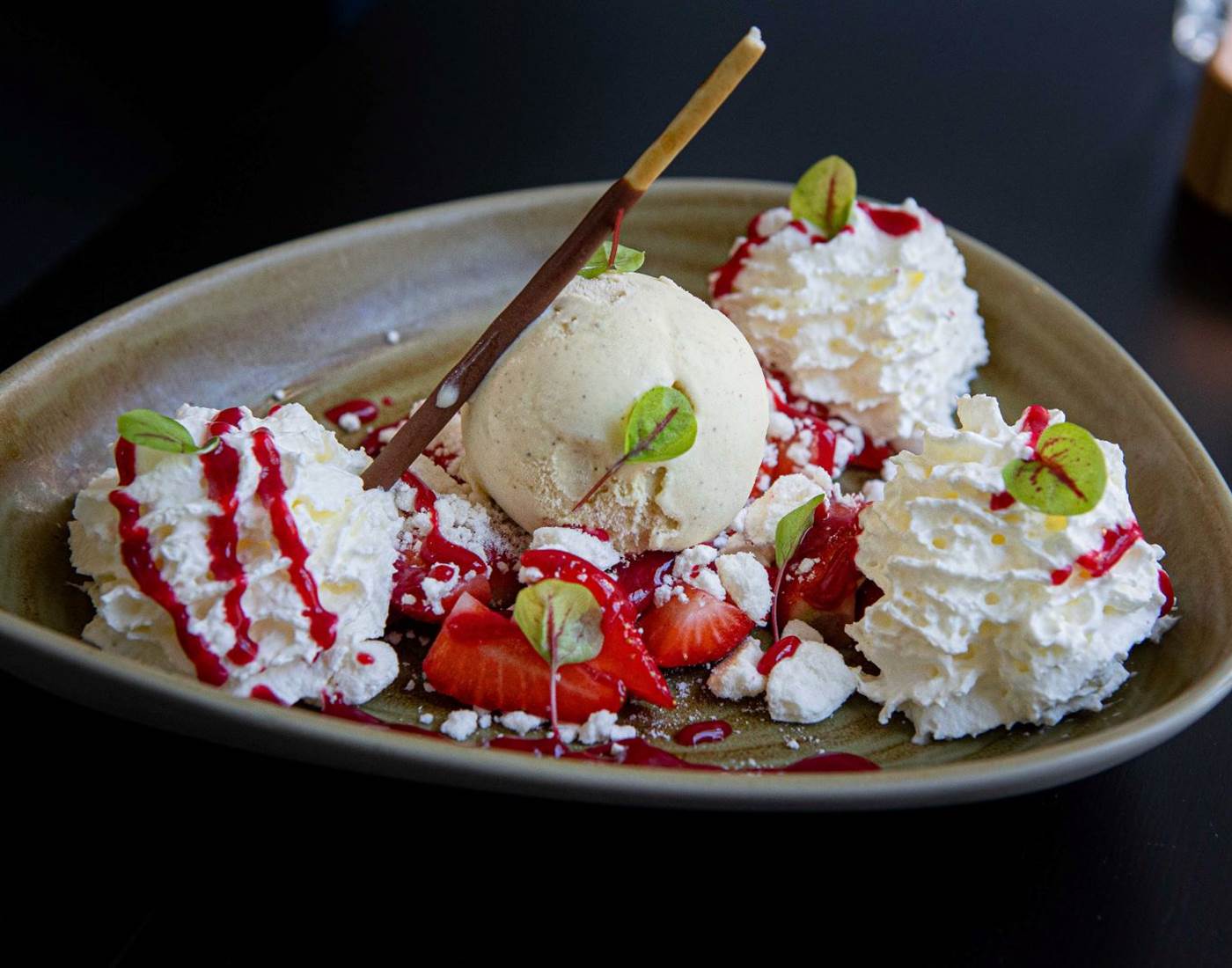 Fraises façon vacherin